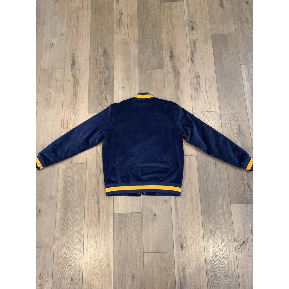 Nike SB Corduroy Bomber Jacket Midnight Navy Gold Mens Size Medium CK5444-410 - Picture 3 of 8